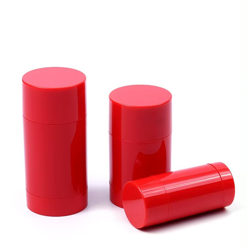 明るい色 15g 30g 50g 75g 100g AS プラスチック製の体香料容器 空のデオドラントバーム