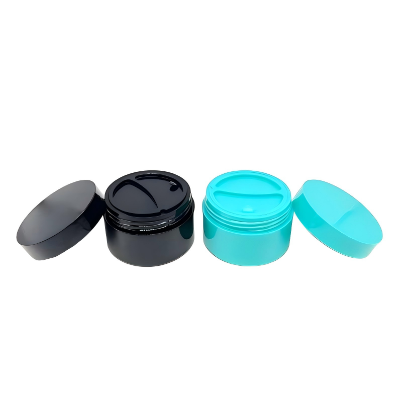 PP Plastic 50g+50g Customized Color Double Layer Cream Jar For Skin Care