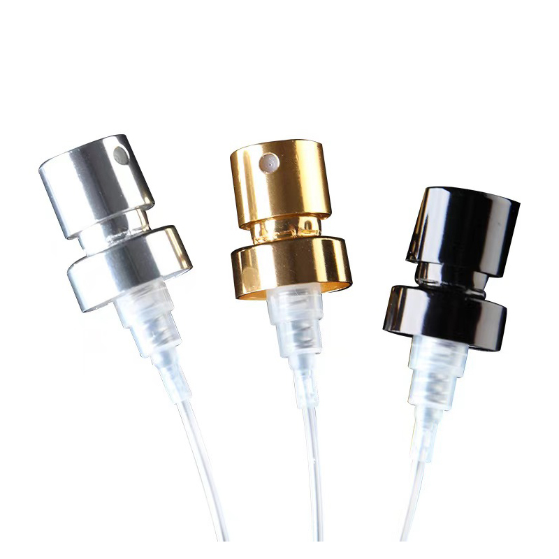13mm 15mm 18mm 20mm アルミニウム ゴールド シルバー 輝く 巻き状の薄霧スプレーヤー 香水スプレーポンプ