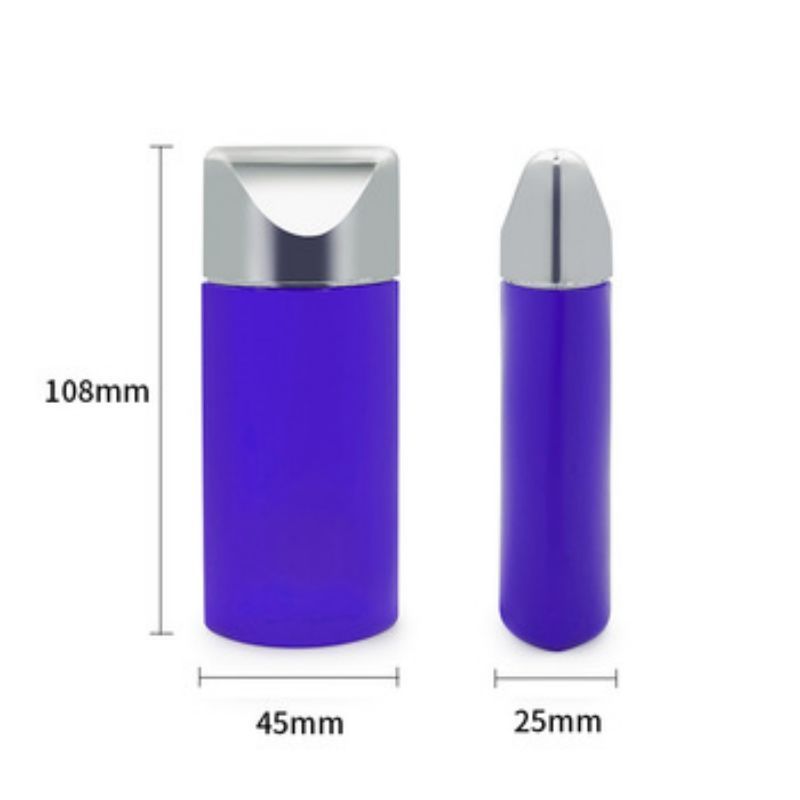 50ml 日焼け止めローション ボトル シルバーキャップ オーバル プラスチック化粧品 コンテナ 基礎 BBクリーム スキンケア