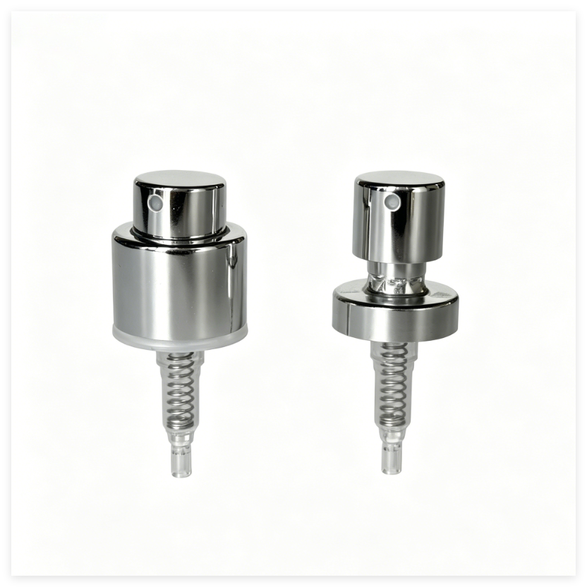 15mm クリップオン アルミ Fine Mist Sprayer パンプ 0.15cc アウトプット 香水スプレー ノズル 化粧品ボトル