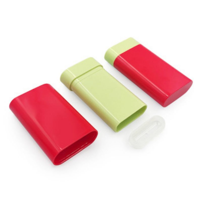 20g Refillable Empty Plastic Deodorant Stick Container 20ml Pull Ring Sealing Silk Screen Printing Flat
