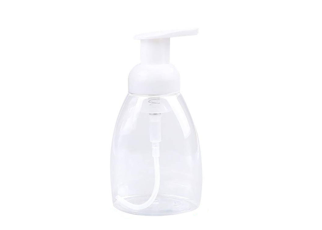 毎日の使用プラスチック化粧品は白いポンプ泡立つ石鹸のびんをびん詰めにします