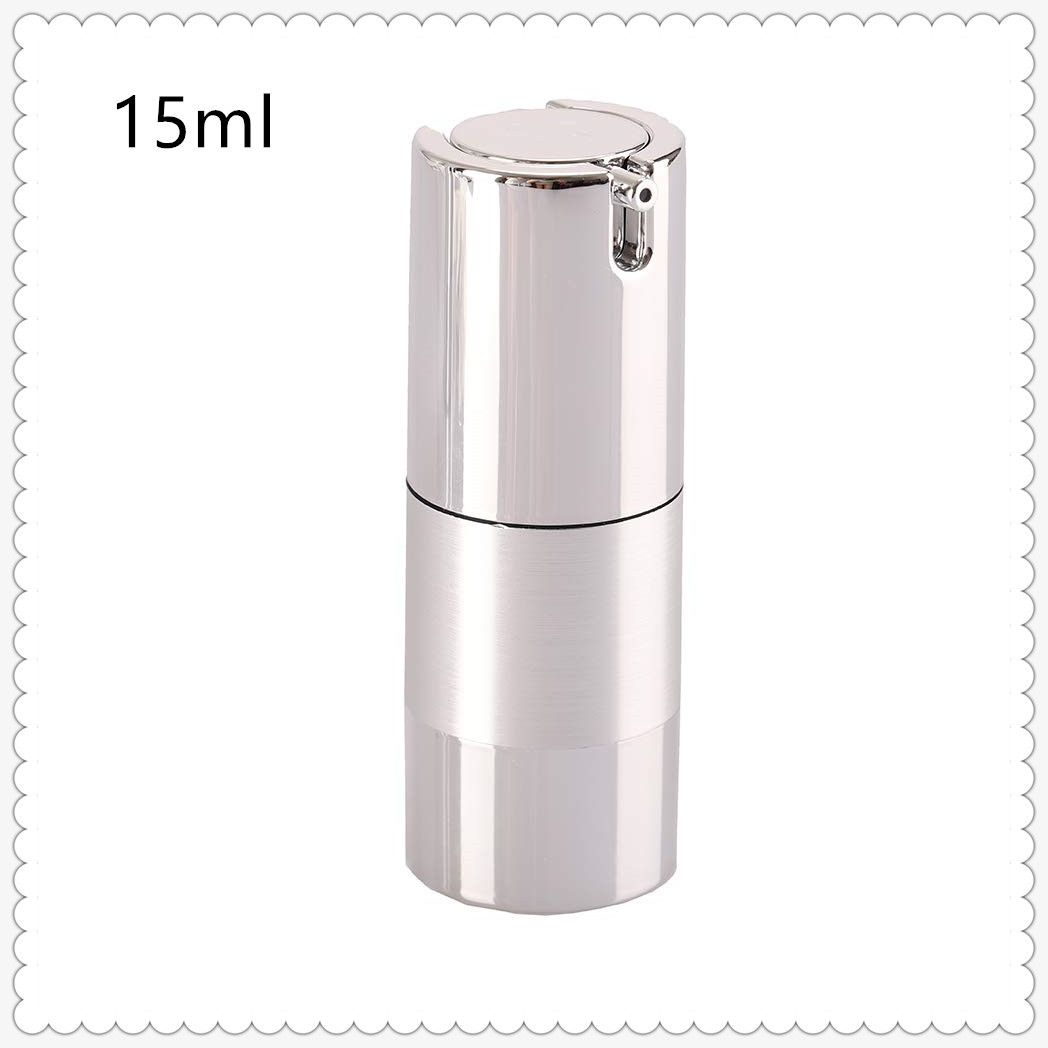 カスタム15ml 30ml 50ml プラスチックエアレスポンプ 真空化粧品ボトル 漏れ防止 制御されたディスペンシング クリーム ローション パッケージング