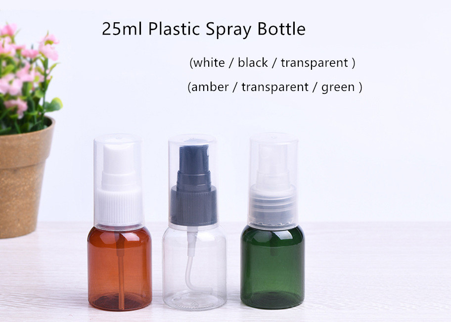 25ml香水のための小さいスプレーの注文の化粧品の容器ペット プラスチック