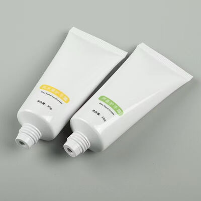 半円筒型ヘッドキャップ 30mm直径 プラスチッククリームチューブ サポート シルク印刷と熱スタンプ